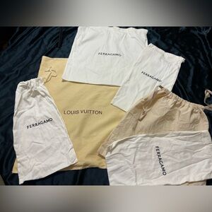 Louis Vuitton / Ferragamo / Tory Burch dust bags bundle